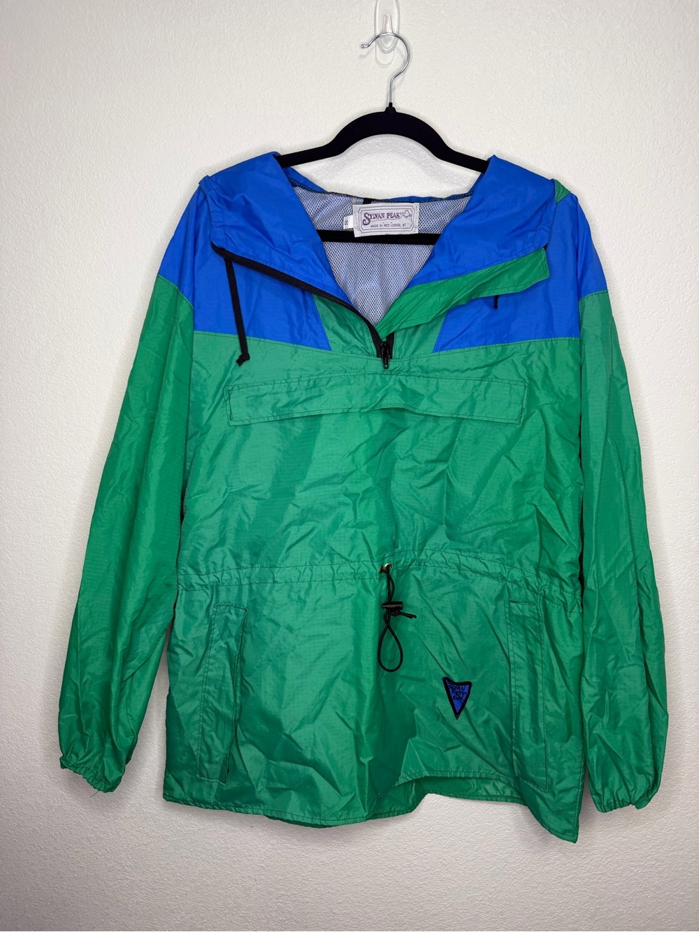 VTG 90s Sylvan Peak Montana Colorblock Anorak Windbreaker Jacket